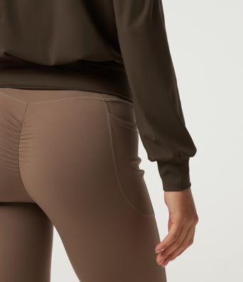 SoftlyZero™ Airy V Neck Long Sleeve Ruched InstantCool Yoga Sports Top SoftlyZero™ Airy V Neck Long Sleeve Ruched InstantCool Yoga Sports Top