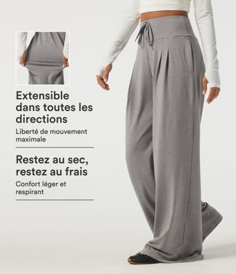 Jogging baggy taille haute brodé avec poches Jogging baggy taille haute brodé avec poches