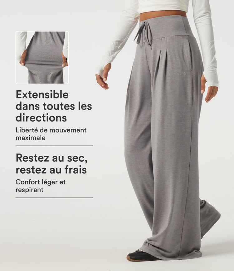 Jogging baggy taille haute brodé avec poches Jogging baggy taille haute brodé avec poches