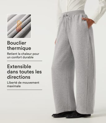 Lässige Fleece-Jogginghose mit mittlerer Leibhöhe, Kordelzug, Barrel-Bein und Taschen Lässige Fleece-Jogginghose mit mittlerer Leibhöhe, Kordelzug, Barrel-Bein und Taschen