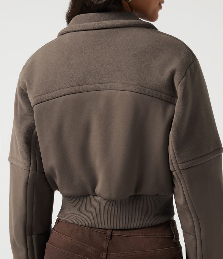 Stand Collar Long Sleeve Casual Padded Jacket