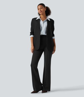 Halara Flex™ High Waisted Pintuck Work Bootcut Pants with Pockets