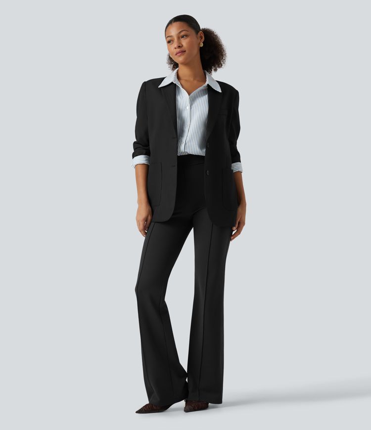 Halara Flex™ High Waisted Pintuck Work Bootcut Pants with Pockets