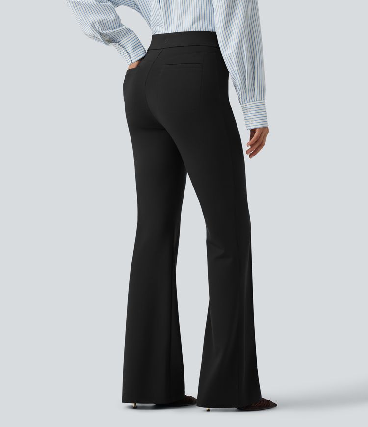 Halara Flex™ High Waisted Pintuck Work Bootcut Pants with Pockets