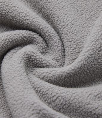 Fleece-Sweatshirt mit hohem Kragen, Kordelzug, langen Ärmeln und gerafftem Saum