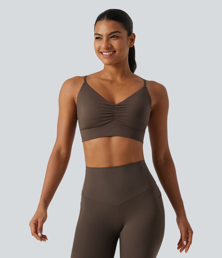 SoftlyZero™ Airy Boat Neck Flounce Long Sleeve InstantCool Yoga Sports Top with Built-in Bra SoftlyZero™ Airy Boat Neck Flounce Long Sleeve InstantCool Yoga Sports Top with Built-in Bra