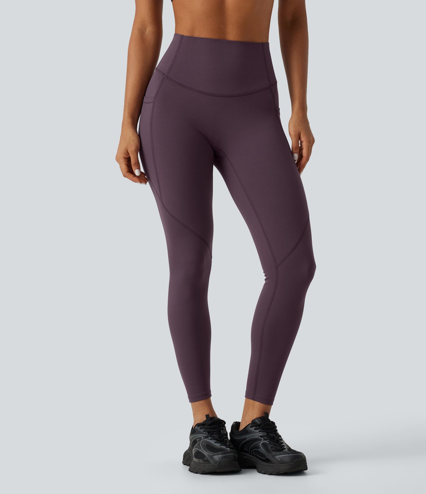 Speedwave™ High Waisted Tummy Control Skinny Reflective Dots Training & Running Leggings with Pockets Speedwave™ High Waisted Tummy Control Skinny Reflective Dots Training & Running Leggings with Pockets