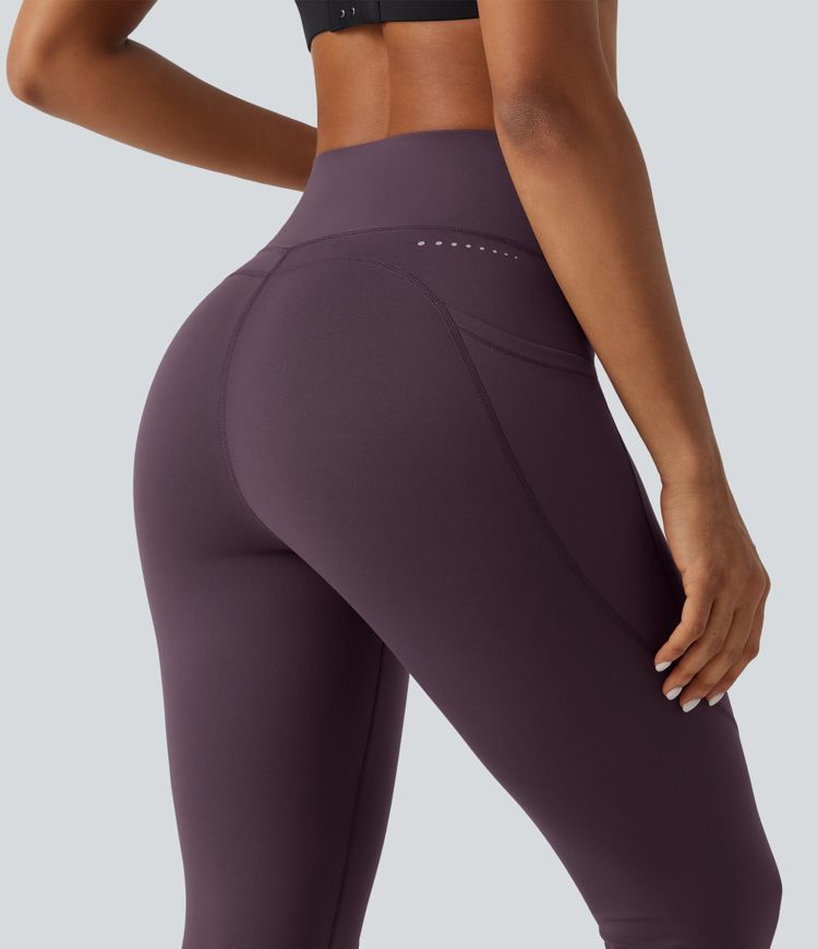 Speedwave™ High Waisted Tummy Control Skinny Reflective Dots Training & Running Leggings with Pockets Speedwave™ High Waisted Tummy Control Skinny Reflective Dots Training & Running Leggings with Pockets