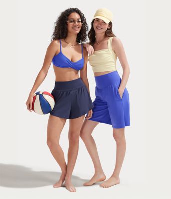 SoftlyZero™ Airy High Waisted Pockets InstantCool Yoga Bermuda Shorts SoftlyZero™ Airy High Waisted Pockets InstantCool Yoga Bermuda Shorts