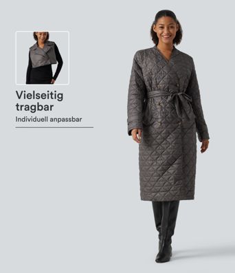 Büro-Steppjacke mit Seitentaschen und langen Ärmeln - wasserabweisend Büro-Steppjacke mit Seitentaschen und langen Ärmeln - wasserabweisend
