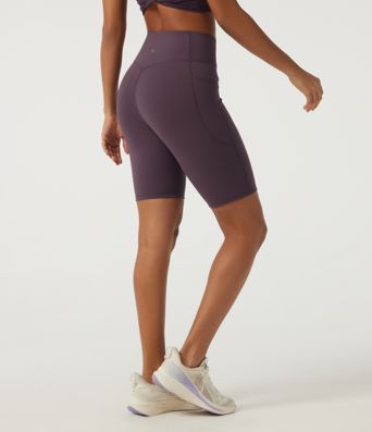 Speedwave™ High Waisted Crossover Tummy Control Skinny Cycling Biker Shorts 9" with Pockets Speedwave™ High Waisted Crossover Tummy Control Skinny Cycling Biker Shorts 9" with Pockets