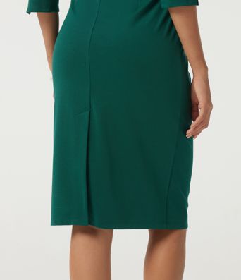 3/4 Sleeve Bodycon Work Midi Dress