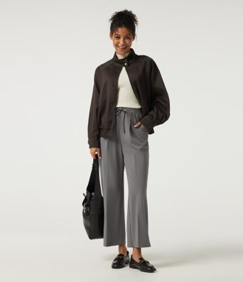Halara Flex™ DayStretch High Waisted Drawstring Tapered Pleated Work Pants with Pockets
