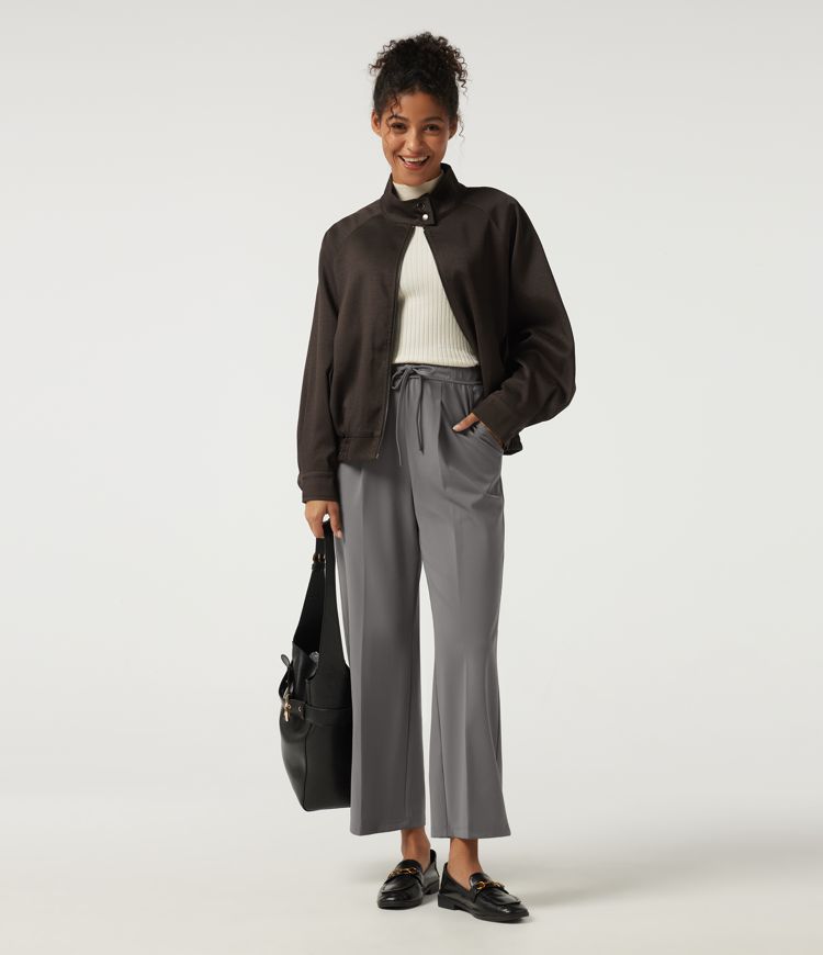 Halara Flex™ DayStretch High Waisted Drawstring Tapered Pleated Work Pants with Pockets