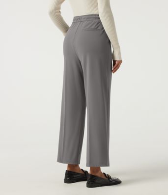 Halara Flex™ DayStretch High Waisted Drawstring Tapered Pleated Work Pants with Pockets