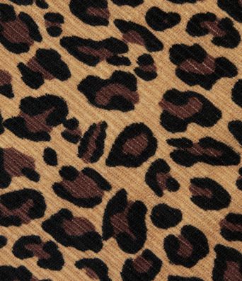 Round Neck Drop Shoulder Long Sleeve Split Hem Leopard Print Casual Top