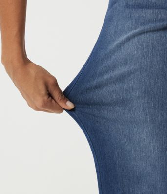 Halara Flex™  High Waisted Tummy Control Straight Leg Casual Cotton Jeans with Pockets