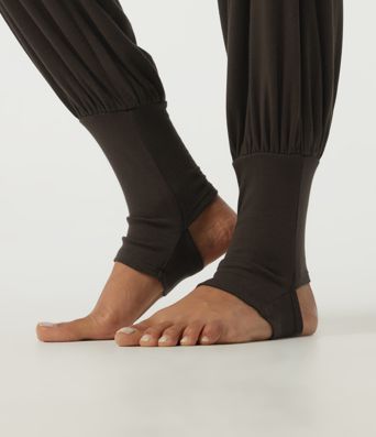Mid Rise Ruched Stirrup Casual Joggers with Pockets