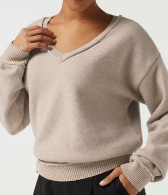 V Neck Long Sleeve Casual Sweater V Neck Long Sleeve Casual Sweater