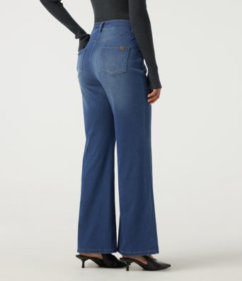 Halara Flex™ High Waisted Bootcut Casual Cotton Jeans with Pockets