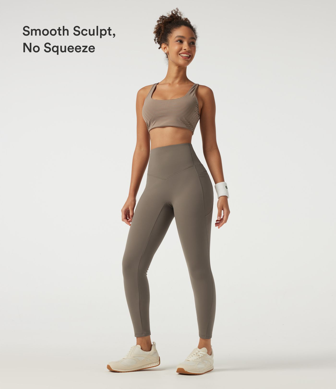 Halara UltraSculpt™ High Waisted Tummy Control Skinny Fleece Training Leggings with Pockets