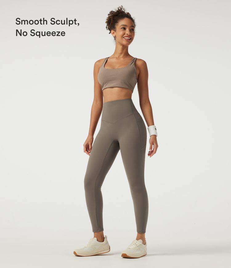 Halara UltraSculpt™ High Waisted Tummy Control Skinny Fleece Training Leggings with Pockets