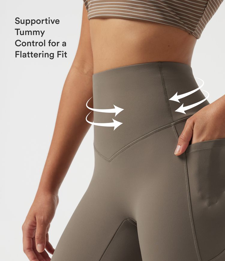 Halara UltraSculpt™ High Waisted Tummy Control Skinny Fleece Training Leggings with Pockets