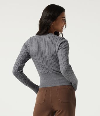 Round Neck Long Sleeve Casual Sweater