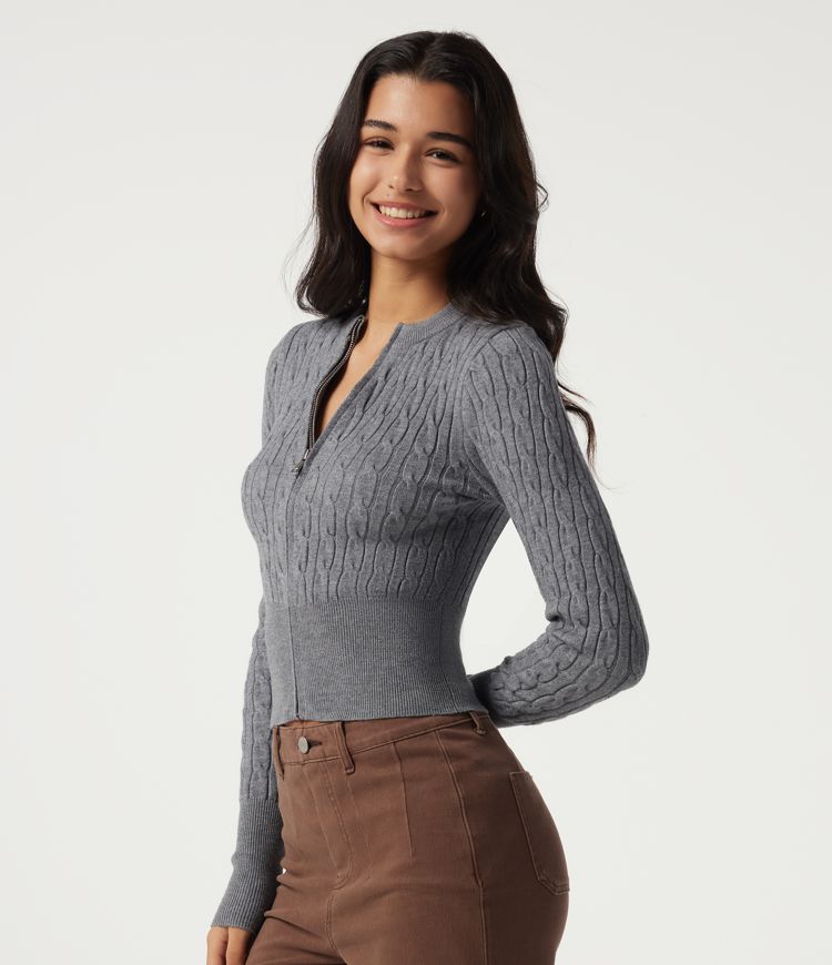Round Neck Long Sleeve Casual Sweater