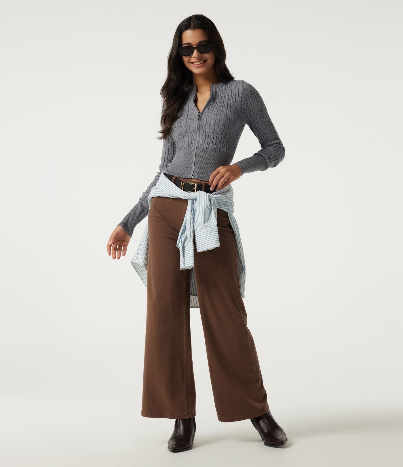 Round Neck Long Sleeve Casual Sweater
