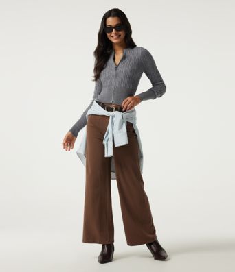 Round Neck Long Sleeve Casual Sweater
