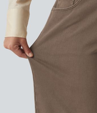 Halara Flex™ Low Rise Wide Leg Casual Jeans with Pockets Halara Flex™ Low Rise Wide Leg Casual Jeans with Pockets