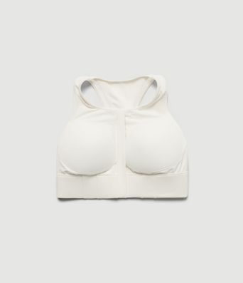 Brassière de running à maintien moyen, encolure en U, empiècements en mesh contrastant, technologie InstantCool, séchage rapide, avec soutien-gorge intégré et protection UPF50+