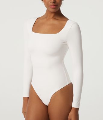 SoftlyZero™ - Lässiger Bodysuit mit eckigem Ausschnitt und langen Ärmeln SoftlyZero™ - Lässiger Bodysuit mit eckigem Ausschnitt und langen Ärmeln