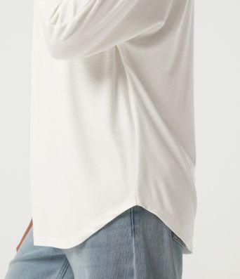 Sweetheart Neck Long Sleeve Casual Top