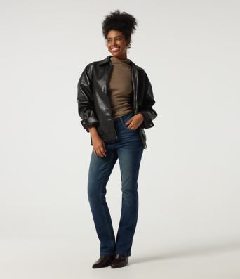 Mock Neck Long Sleeve Split Hem Ruched Casual Top