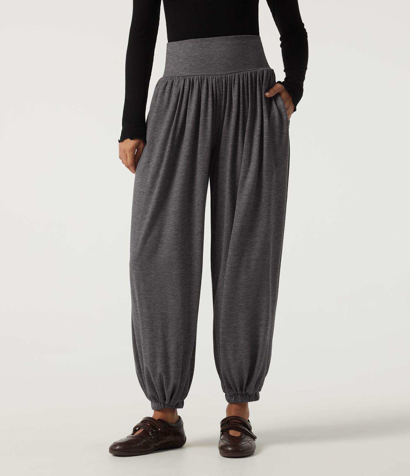 High Waisted Tummy Control Casual Sweatpants with Pockets