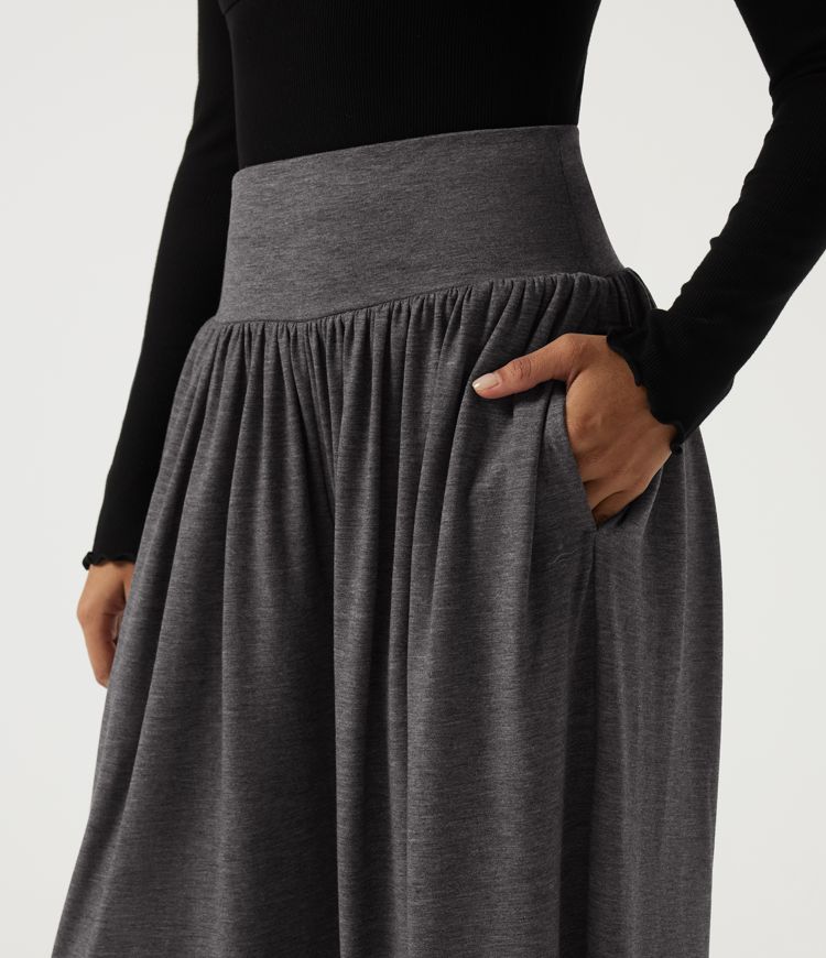 High Waisted Tummy Control Casual Sweatpants with Pockets