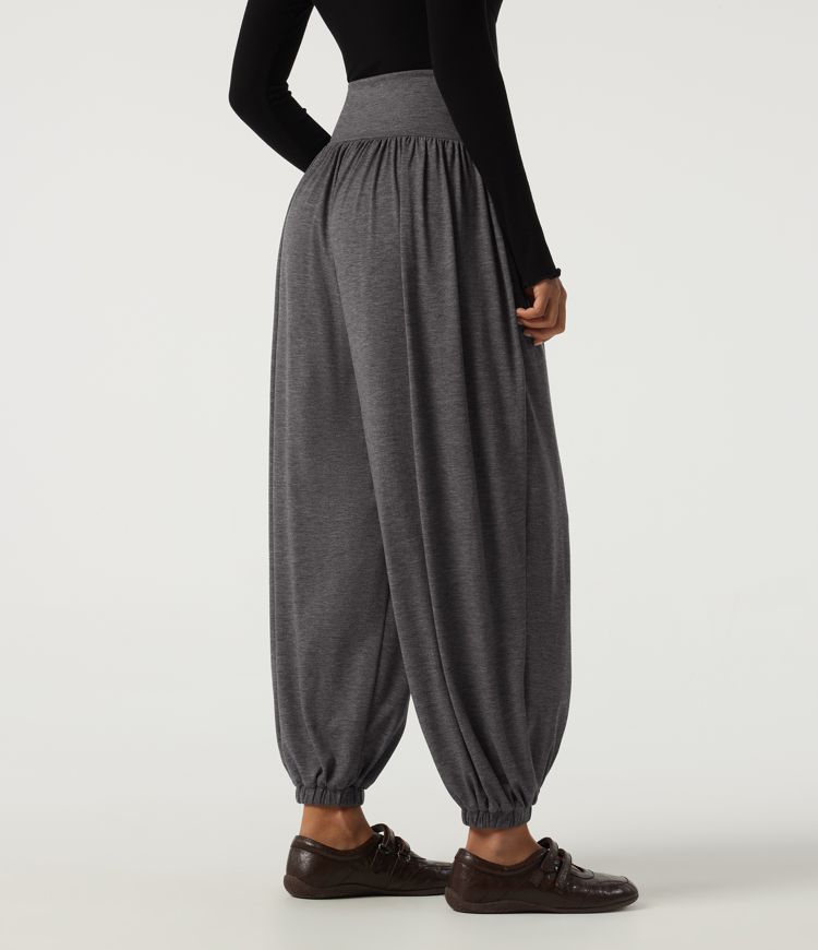 High Waisted Tummy Control Casual Sweatpants with Pockets