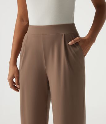 Patitoff™ 2.0 Pet Hair Resistant High Waisted Wide Leg Work Pants with Pockets Patitoff™ 2.0 Pet Hair Resistant High Waisted Wide Leg Work Pants with Pockets