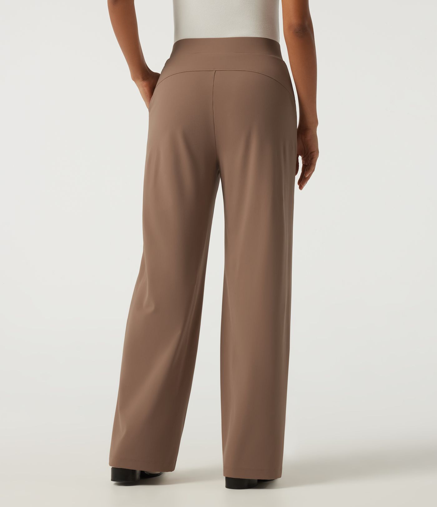 Patitoff™ 2.0 Pet Hair Resistant High Waisted Wide Leg Work Pants with Pockets Patitoff™ 2.0 Pet Hair Resistant High Waisted Wide Leg Work Pants with Pockets