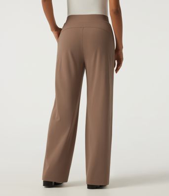 Patitoff™ 2.0 Pet Hair Resistant High Waisted Wide Leg Work Pants with Pockets Patitoff™ 2.0 Pet Hair Resistant High Waisted Wide Leg Work Pants with Pockets
