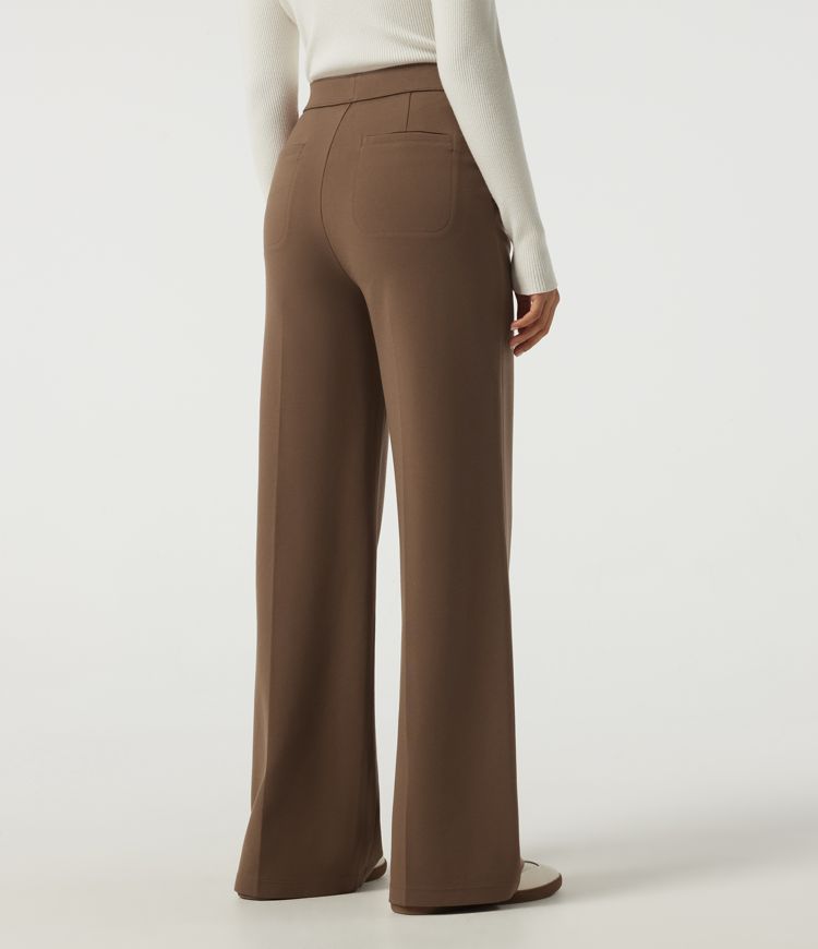 Halara Flex™ High Waisted Wide Leg Work Pants with Pockets Halara Flex™ High Waisted Wide Leg Work Pants with Pockets