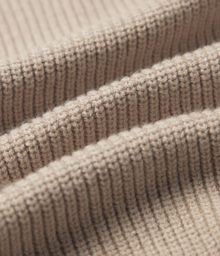 Ribbed Knit V Neck Long Sleeve Work Sweater