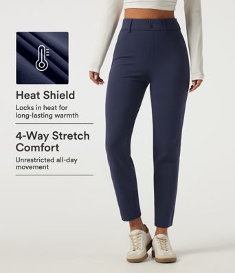 SoftlyZero™ Plush Thermal High Waisted Skinny Casual Pants with Pockets
