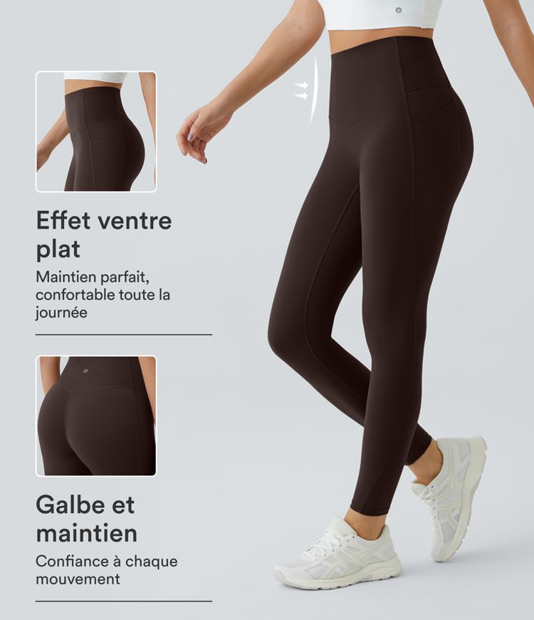 Legging d'entraînement gainant taille haute avec poches Halara UltraSculpt™