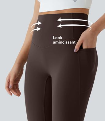 Legging d'entraînement gainant taille haute avec poches Halara UltraSculpt™