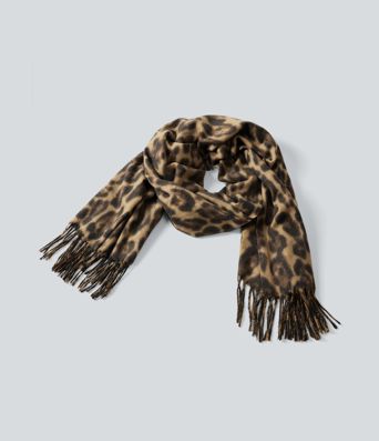 Leopard Print Casual Scarf