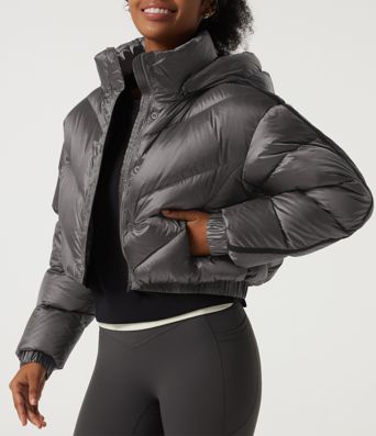 Hooded Long Sleeve Casual Down Jacket with Pockets