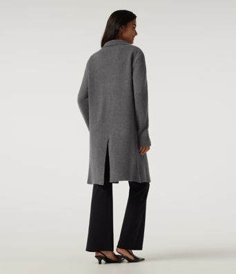 Long Sleeve Longline Work Cardigan with Pockets